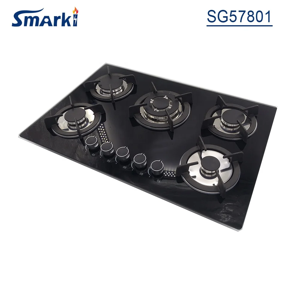 Home appliances kitchen gas hob stove 5 burners heavy duty factory price