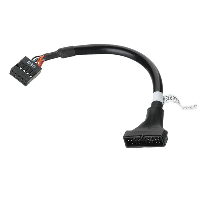 USB3.0 19/20 Pin a USB2.0 9Pin macho placa base Cable convertidor carcasa 594A