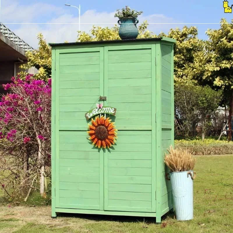 

Outdoor waterproof and sunscreen garden storage cabinets, balcony storage cabinets, gardening sundries storage boxes