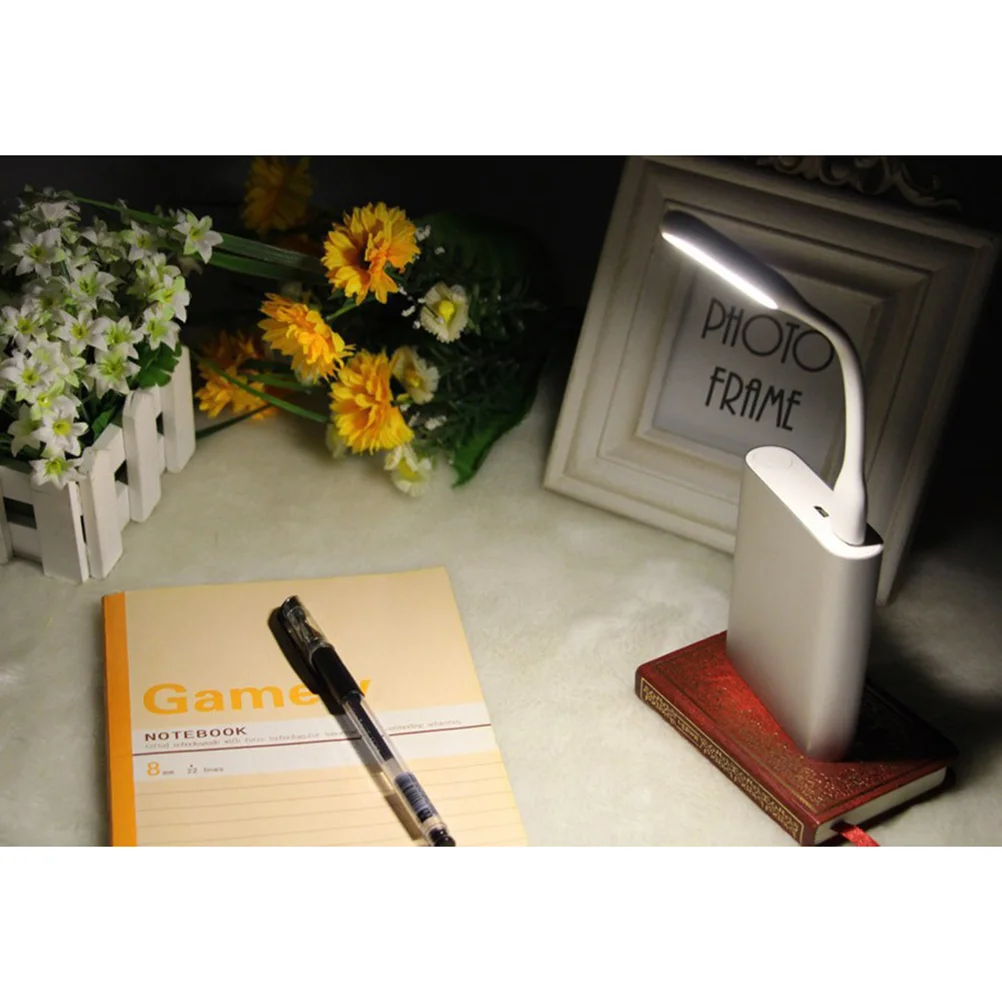 Portable 5V 12W USB LED Reading Lamp for Power Bank Computer (Random Color) LED table lamp