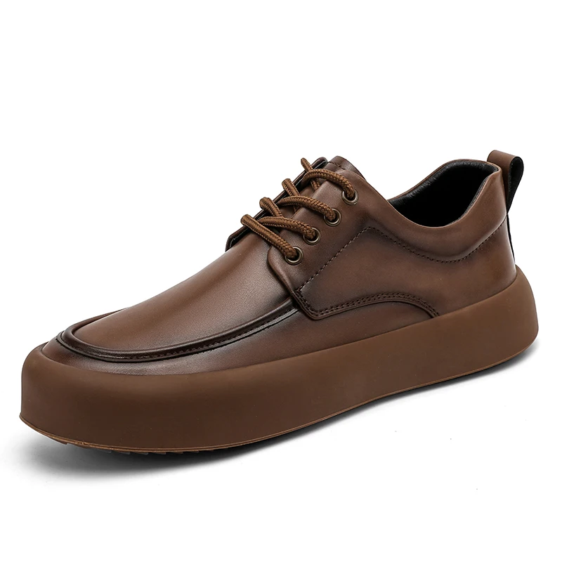 

Men's Casual Leather Shoes, Trendy Shoes, Versatile and Fashionable Men's Low-Top Shoes