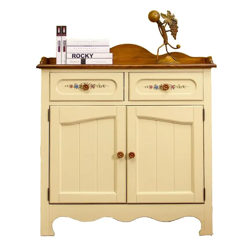 

American pastoral country, style solid wood Mediterranean, shoe cabinet, storage cabinet, side cabinet, entrance cabinet