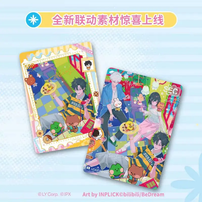 In Stock Link Click X LINE FRIENDS Co-Branded Colorful Time Card Series Collection Card Animation Cartoon Periphery Toy Gifts view 5