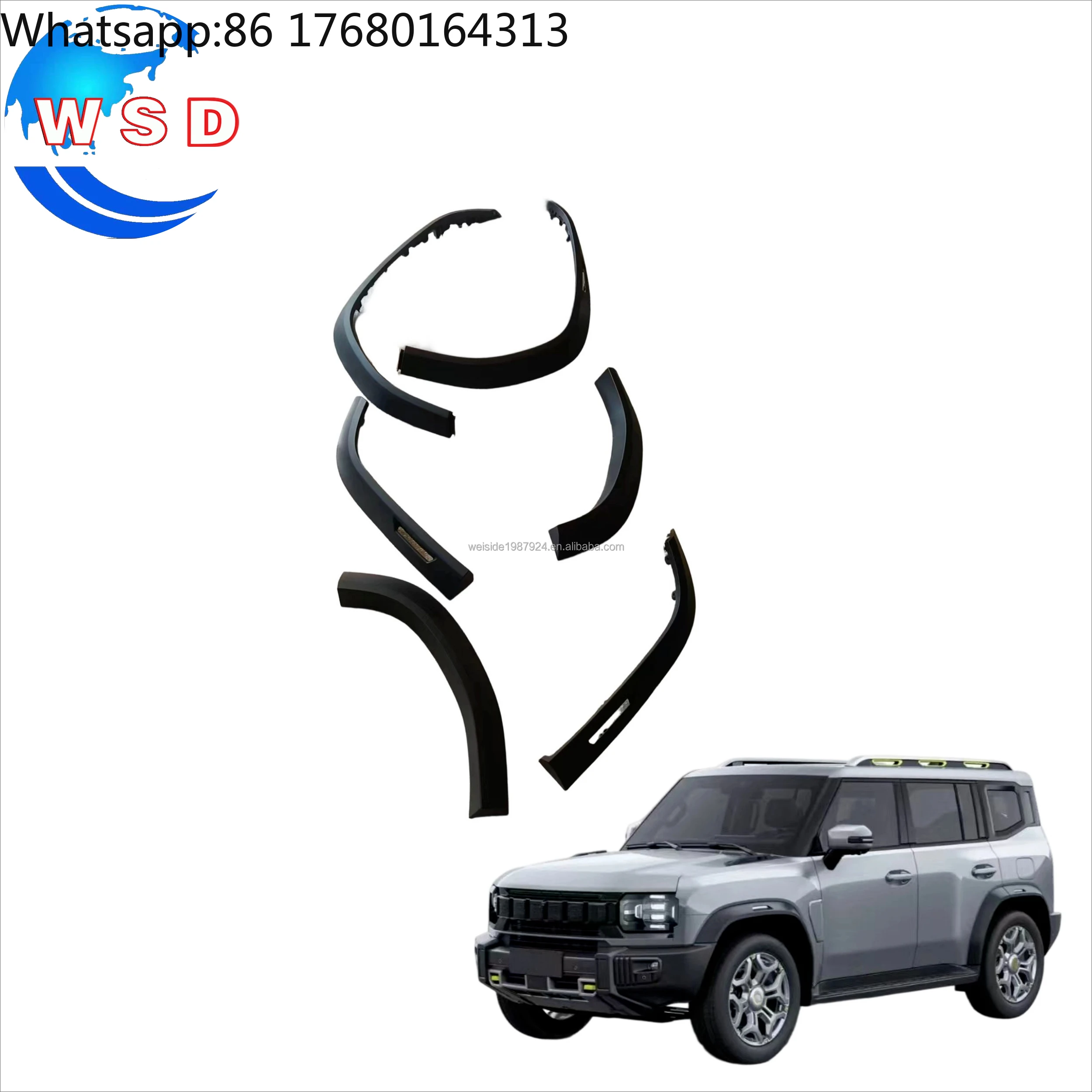 OEM Matte Black Widened Wheel Arch Wheel Trim Fender Flare Mud Guard for Chery Jetour T2 Car Wheel Eyebrow Exterior Accessories