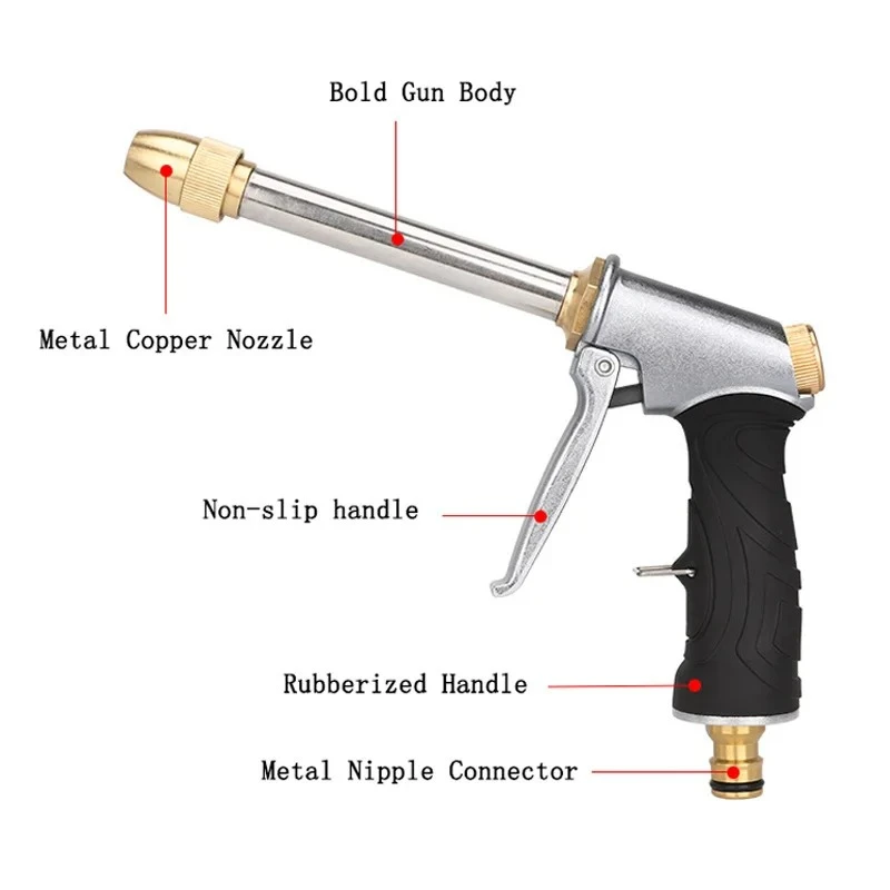 Garden Hose Sprinkler Foam Water Gun For The Garden High Pressure Car Wash Water Gun Spray Gun Car Washer Cleaner