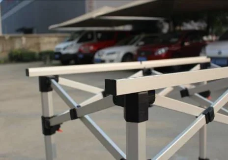 120x60cm Modern Portable Pop up Outdoor Picnic Table Aluminum Height Adjustable Folding Table