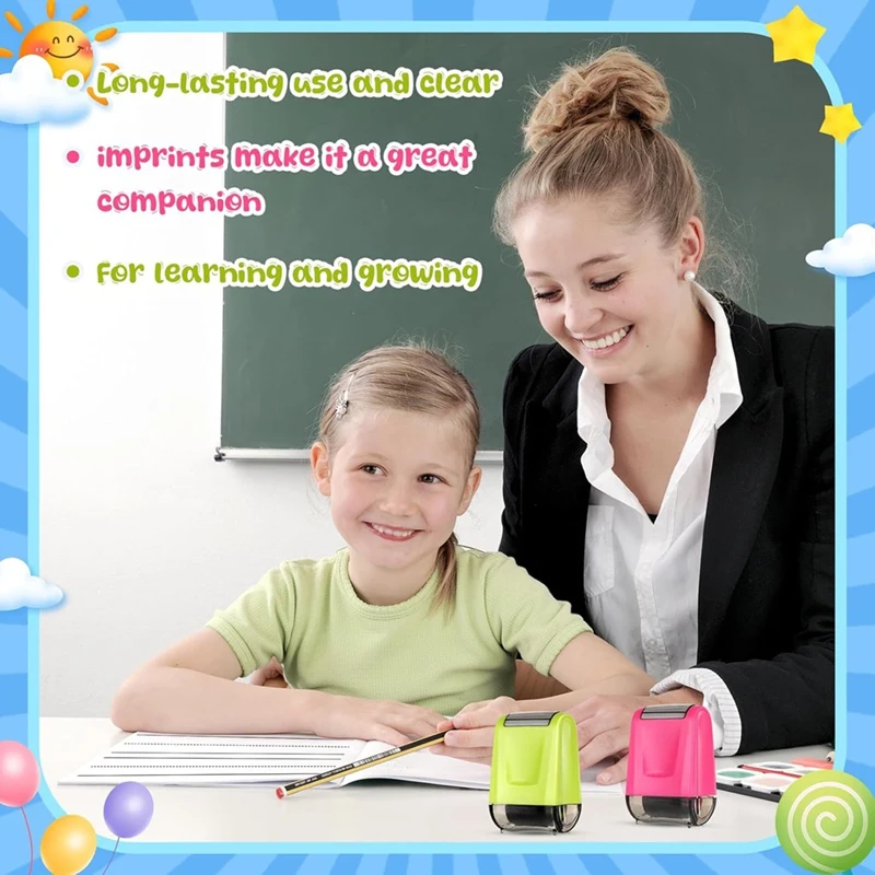 Practice Roller Stamp Ink Line Rolling Stamp Parents Teacher Stamp Supplies For Sentence Strip Handwriting Practice