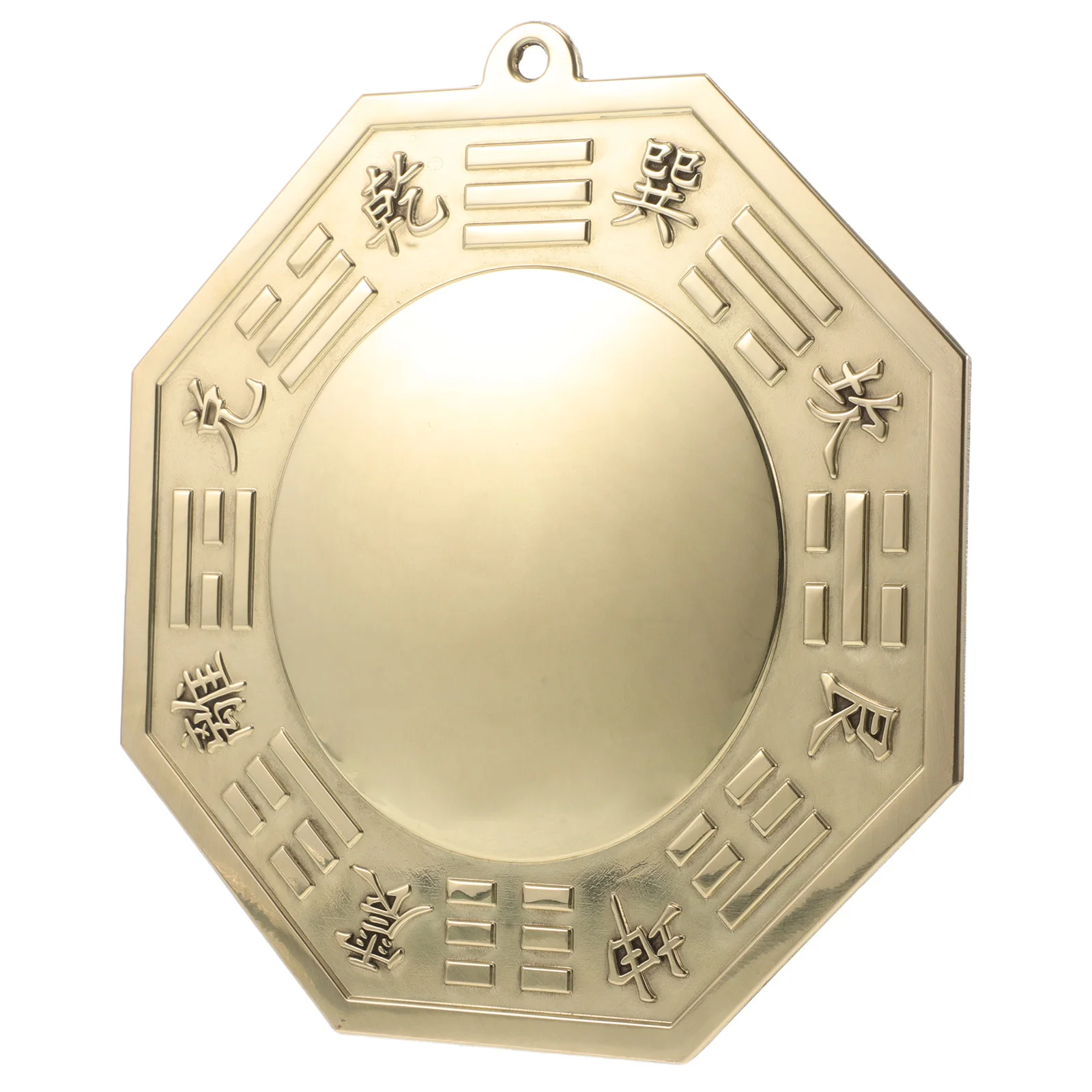 

Feng Shui Copper Convex Bagua Mirror Traditional Chinese Wall Hanging Decoration Spiritual Protection Home Office Lucky Ornament