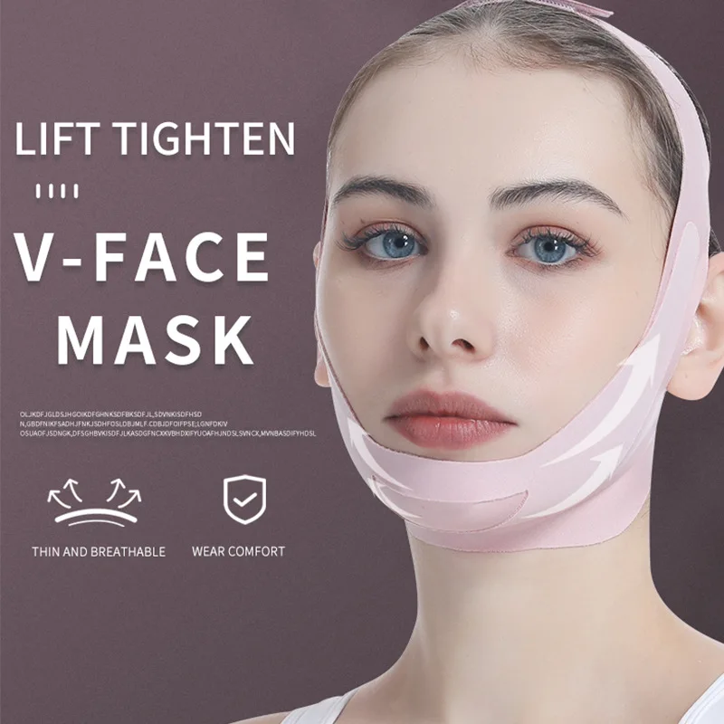 Hot Sell Classic Pink Face Mask Lifting Tight and Comfortable V-face Upgraded Version Lifting Bandage