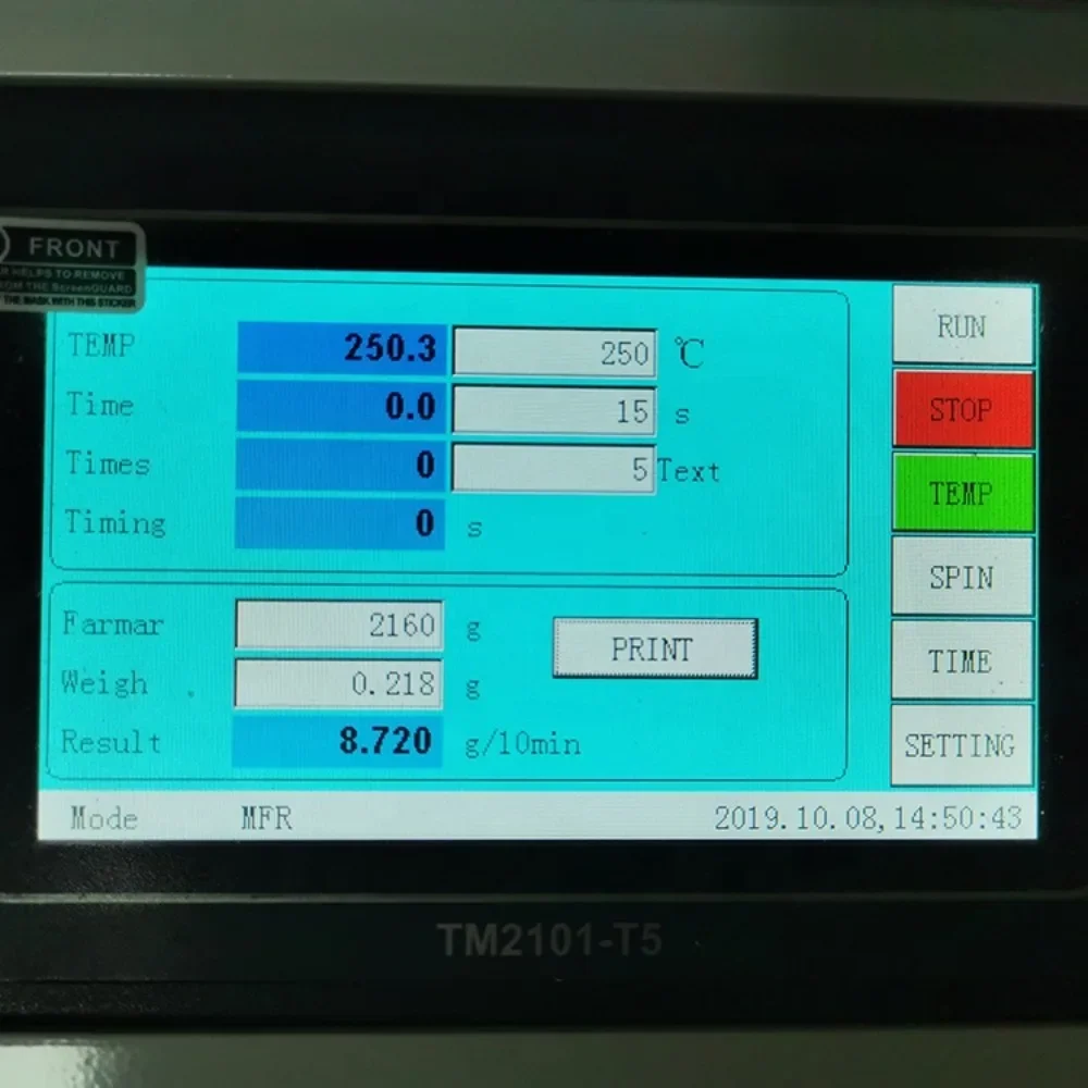 Plastic Melt Flow Index Tester Machine, Extrusion Plastometer Indexer ISO1133