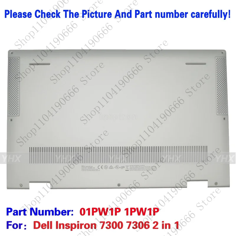 

BD New For Dell Inspiron 7300 7306 2 in 1 Bottom Case Lower Case Base Cover 01PW1P.