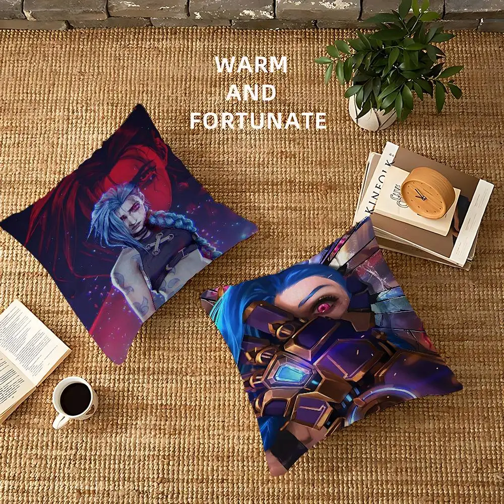 Anime Game Arcane L-LOL Jinx pillow cover sofa cushion cover home room decoration children gift