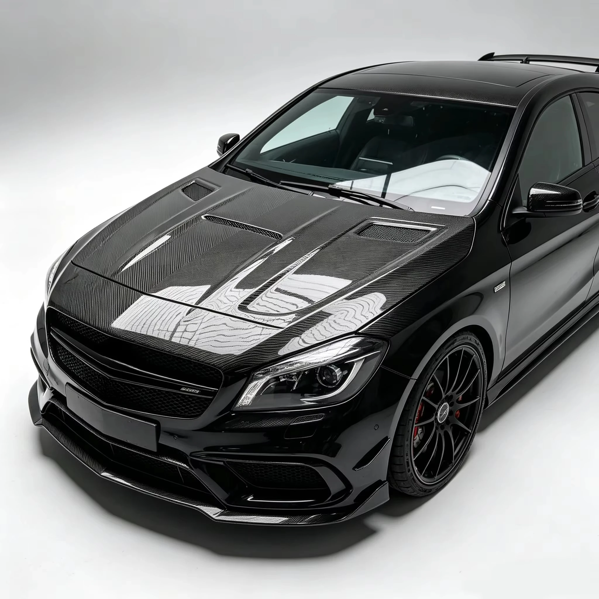 Carbon Fiber Vented Engine Hood Bonnet for Mercedes Benz A Class W177 A35 A45 AMG 2019-2025 Replacement Carbon Hood Racing 2