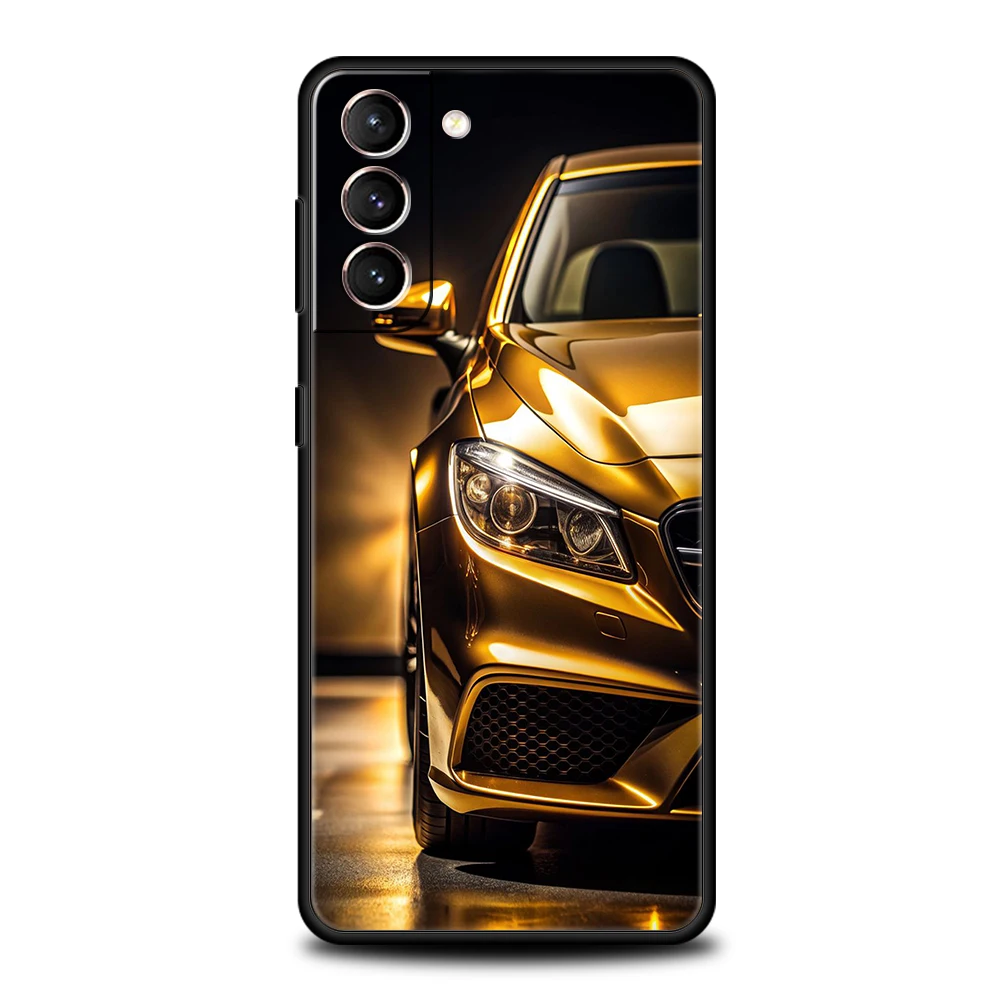 Männliche Männer Marke SUV Sportwagen Handyhülle für Samsung Galaxy S24 S23 S22 S20 S21 FE Ultra S10 S10E S9 S8 Plus 5G Silikonhülle – Detail 1