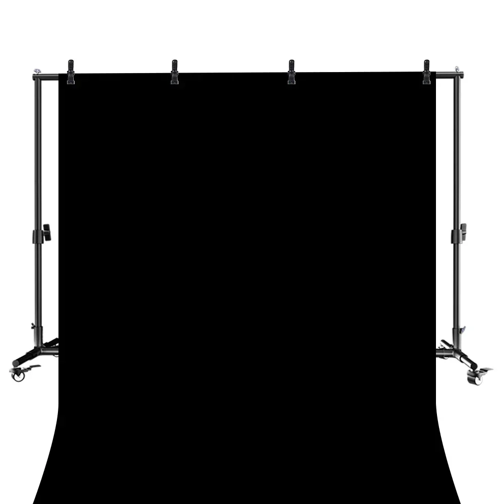 Achtergrondstandaard Fotolijst Achtergrond Met 4 stuks Wielen Visclips 2X2M / 2X3M Fotografieachtergrond Groen Ondersteuning Fotostudio
