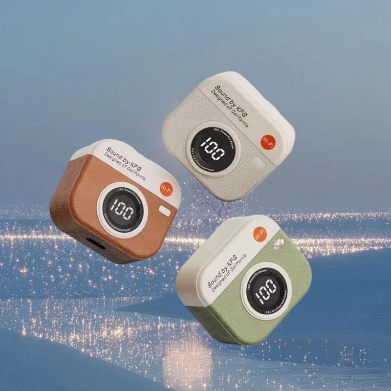 Q86 TWS Drahtlose Kopfhörer Bluetooth Kopfhörer Sport Stereo Fone Bluetooth Ohrhörer für Xiaomi Huawei iPhone Retro Kamera Stil