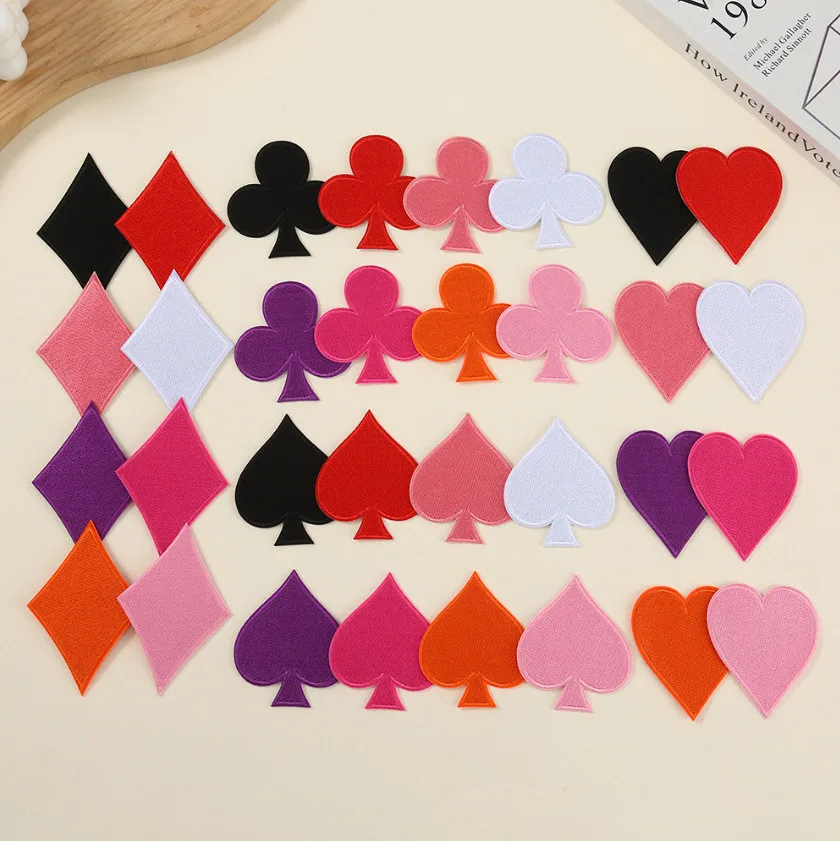 10 Parches Bordados de Polka Dots Termoadhesivos para Ropa, Sombreros, Bolsos, Reparación de Calzado, Material Decorativo para Teléfonos, Cajas de Regalo, Accesorios DIY
