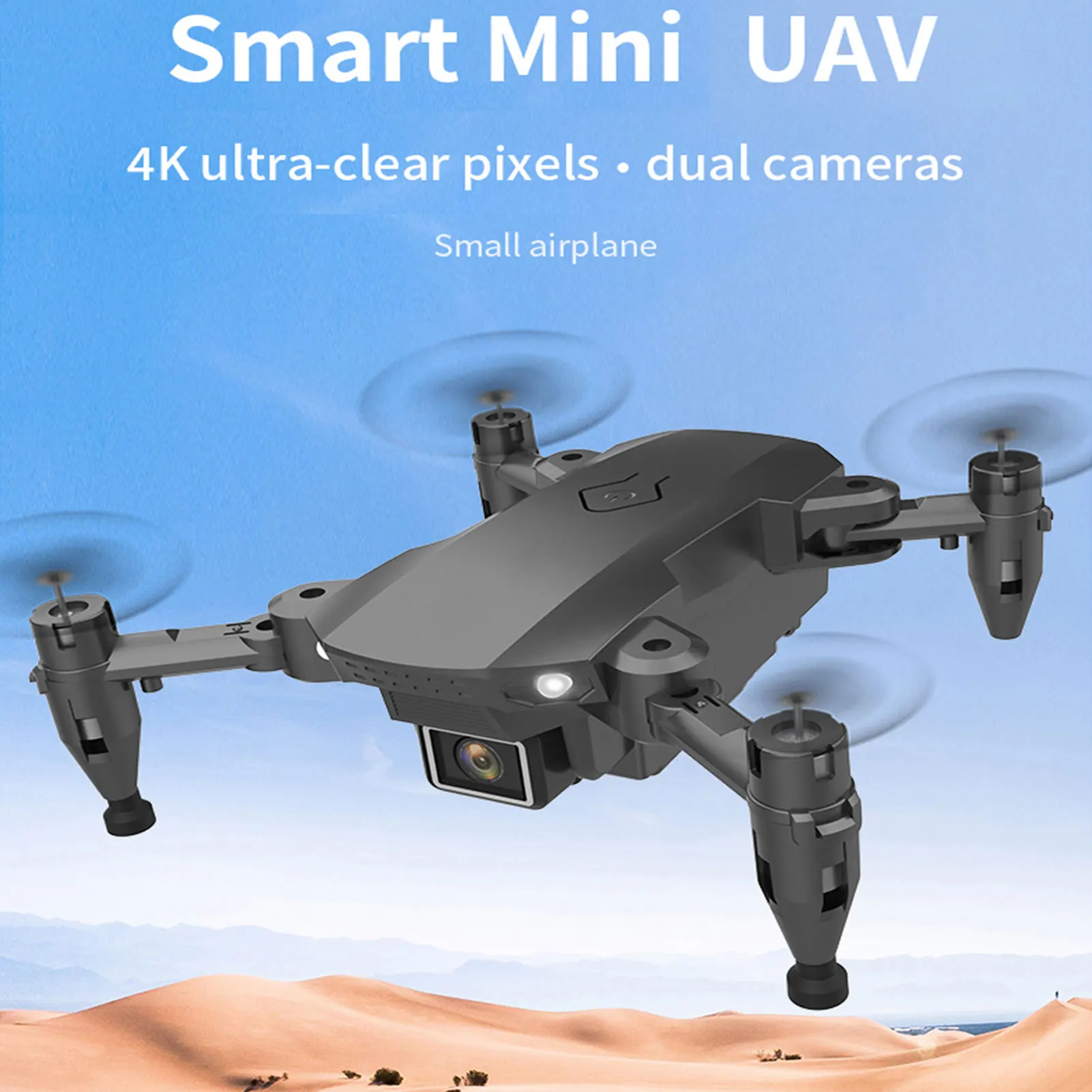 Mini Dron RC con cámara 4K, cuadricóptero con función de trayectoria de vuelo, Control de gestos, bolsa de almacenamiento, paquete de 3 baterías