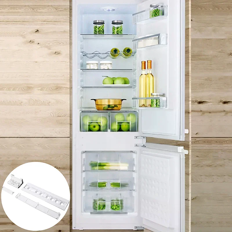Refrigerator Door Sliding Guidance Rail Set Easy Slide Mounting Kit for Fridge Repair Parts Home Improvement