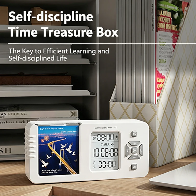 Mobile Phone Lock Box with Display Screen Cell Phone Lockbox Timer Self Discipline Timed Student Internet Addiction Time Manager