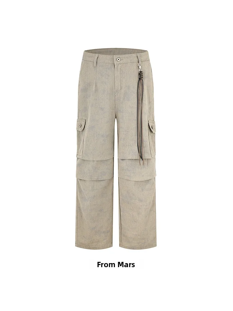 

from American Retro Faded Workwear Denim Pants Couples Match Long Trousers Trendy Loose Fit Youthful Vitali Sle