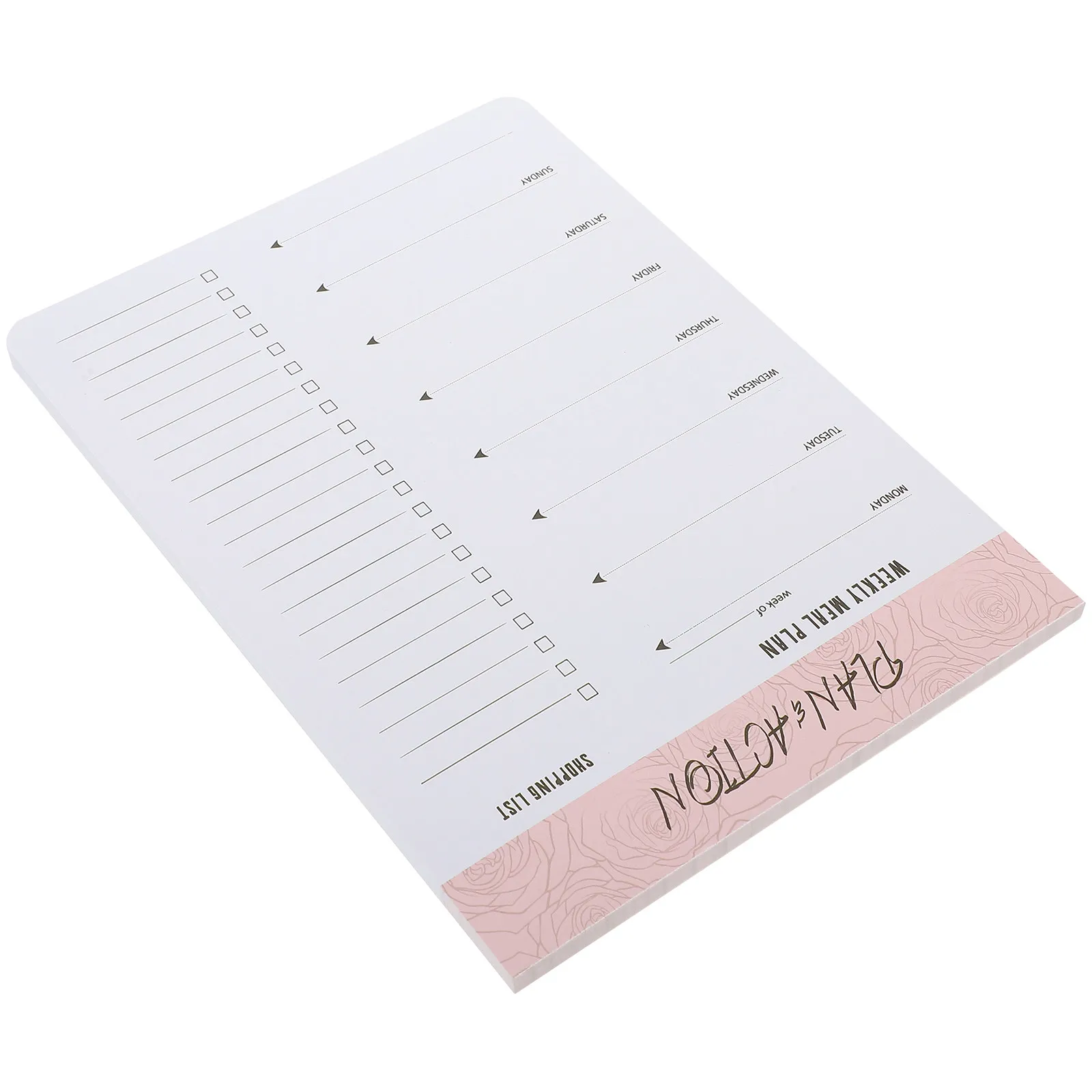 

Multi-Function Dietary Planner Notebook Convenient Tearable Memo Pad Smooth Writing Portable Daily Planner to Do List Notebook