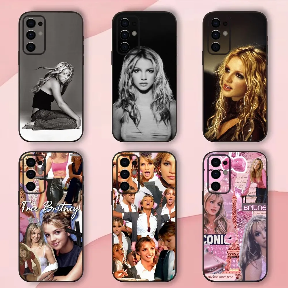 Singer B-Britney Spears Phone Case For Samsung S24,S21,S22,S23,S30,Ultra,S20,Plus,Fe,Lite,Note,10,9,5G Black Soft Shell