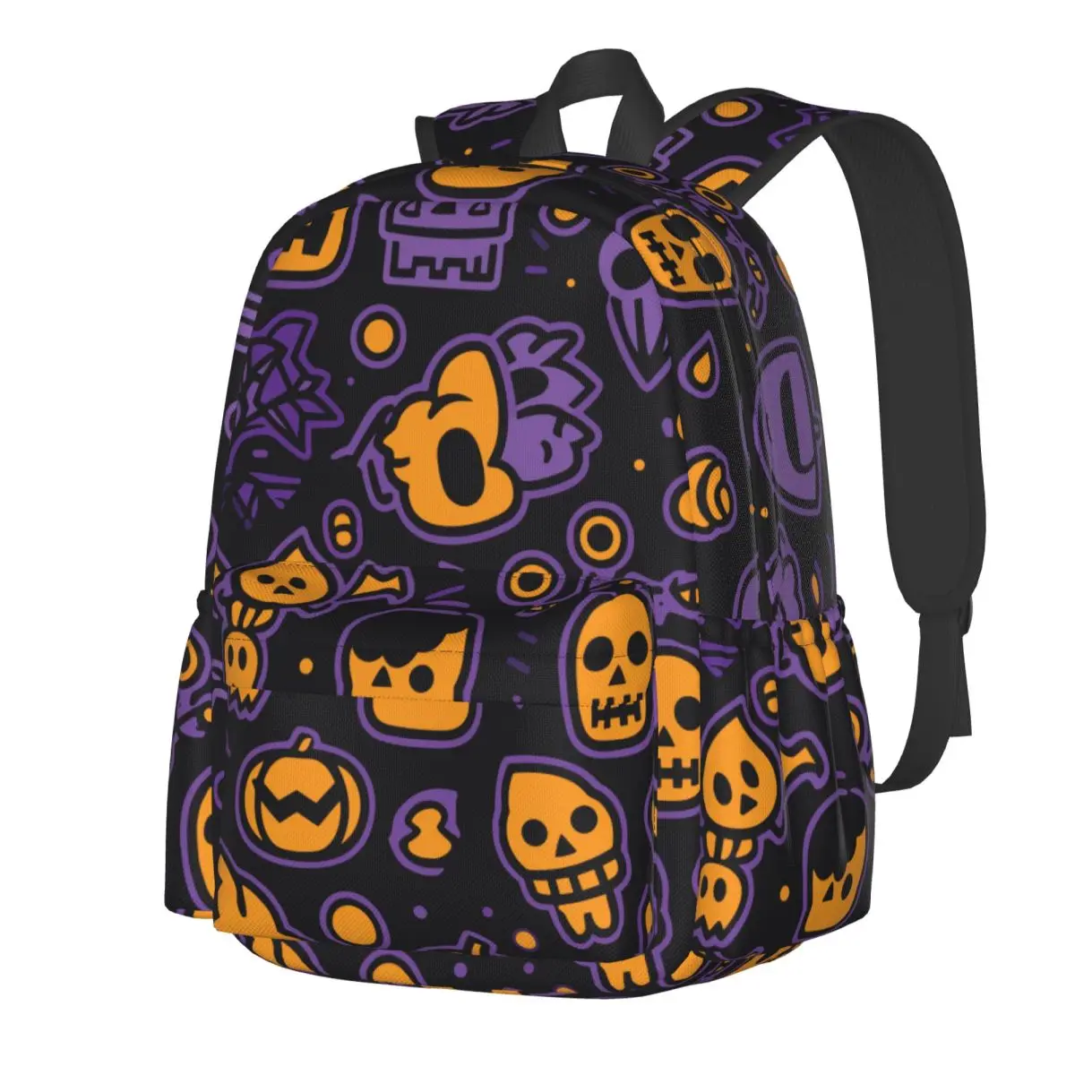 

Halloween Theme Large Capacity Student School Bag Casual Backpack Stylish Travel Bag