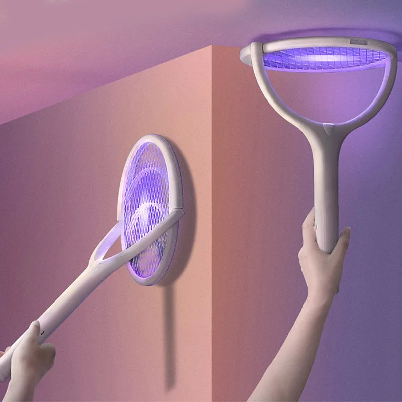 

3500V 5in1 Mosquito Killer Lamp Multicunctional Angle Adjustable Bug Zapper Electric USB Rechargeable Mosquito Fly Bat Swatter