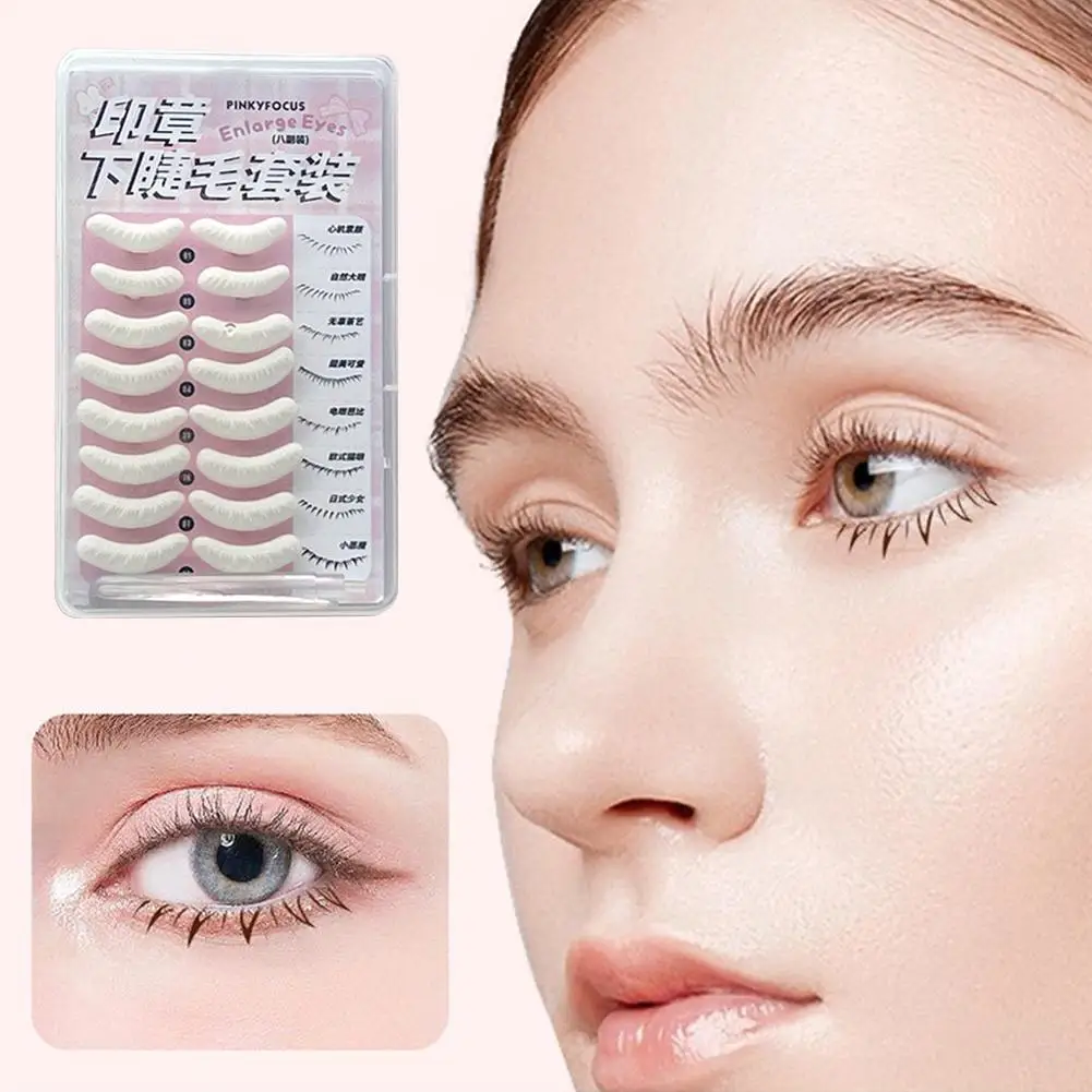 Little Devil Lower Eyelash Stamps Tool Natural Lazy Diy Under Easy Seal Template Stamper Beauty Lashes Lower Eyelash Eyelas Q8I8