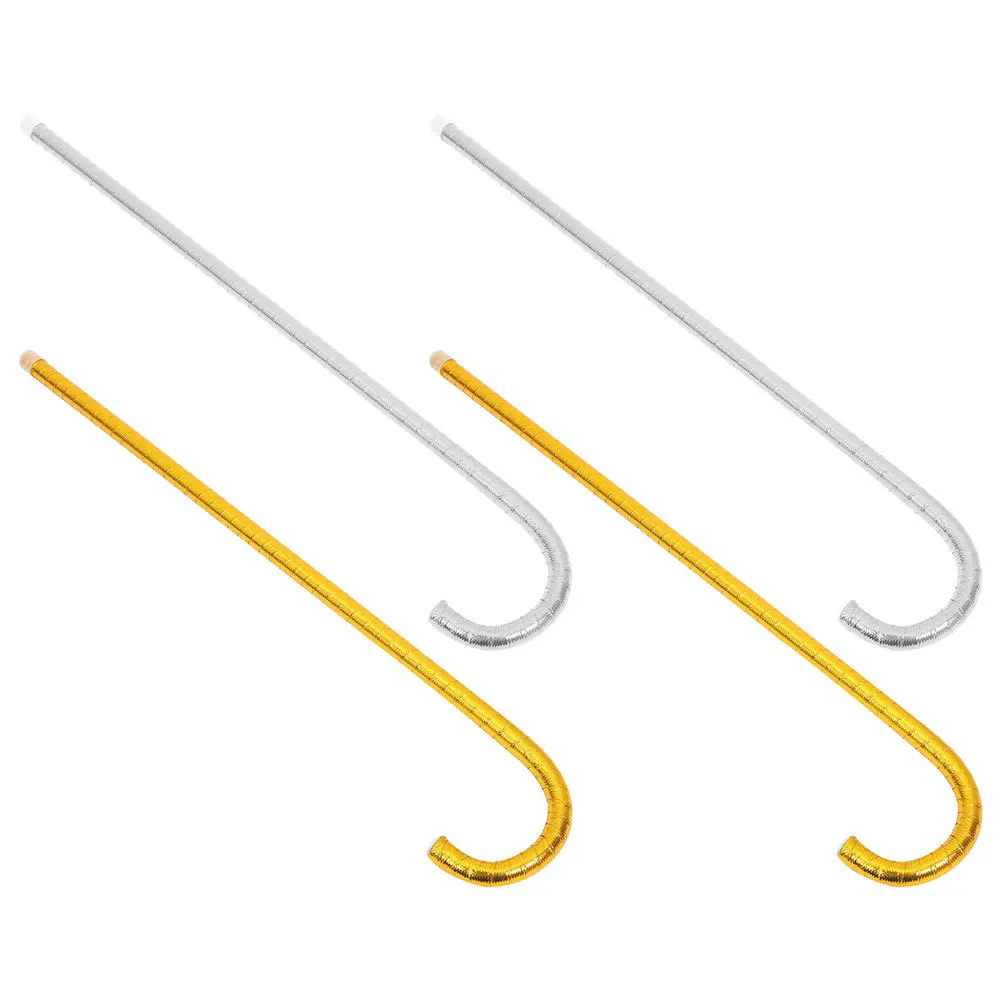 

4 шт., детский реквизит для джазовых танцев, легкие декоративные костыли для выступлений, косплей, вечерние наряды, детская танцевальная трость