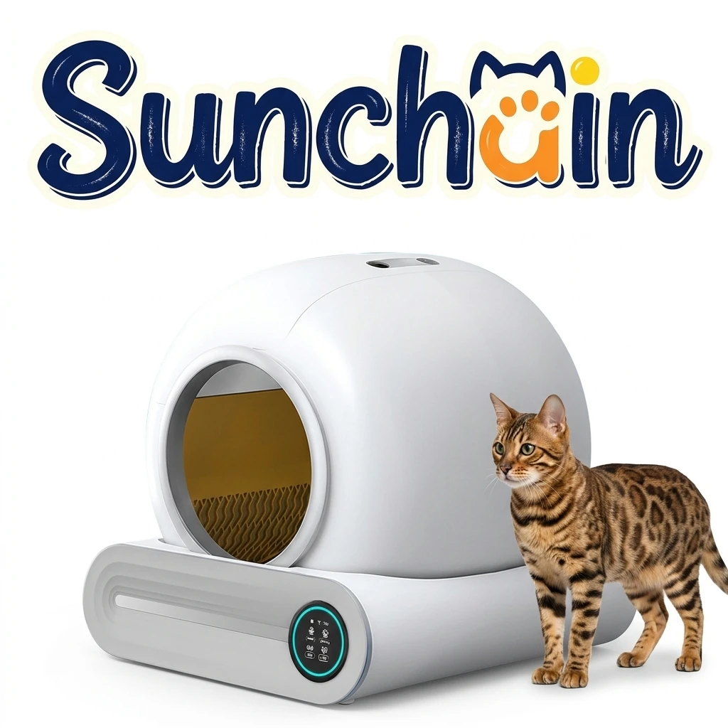 Smart Fully Automatic Electric Cat Litter Box With Poop-scooping Machine Easy Clean Low Noise Odor Control Durable ABS Design