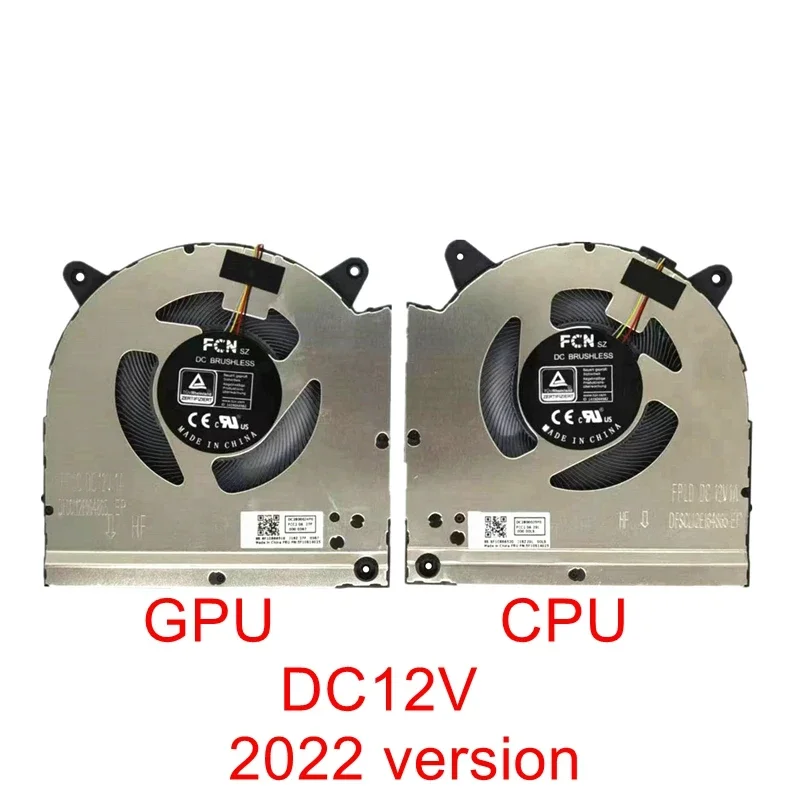 New Laptop CPU GPU Cooling Fan For Lenovo Legion Y9000X IAH7 R9000X ARHA7 82TF Cooler 5F10S14025 2022 version DC12V 1A
