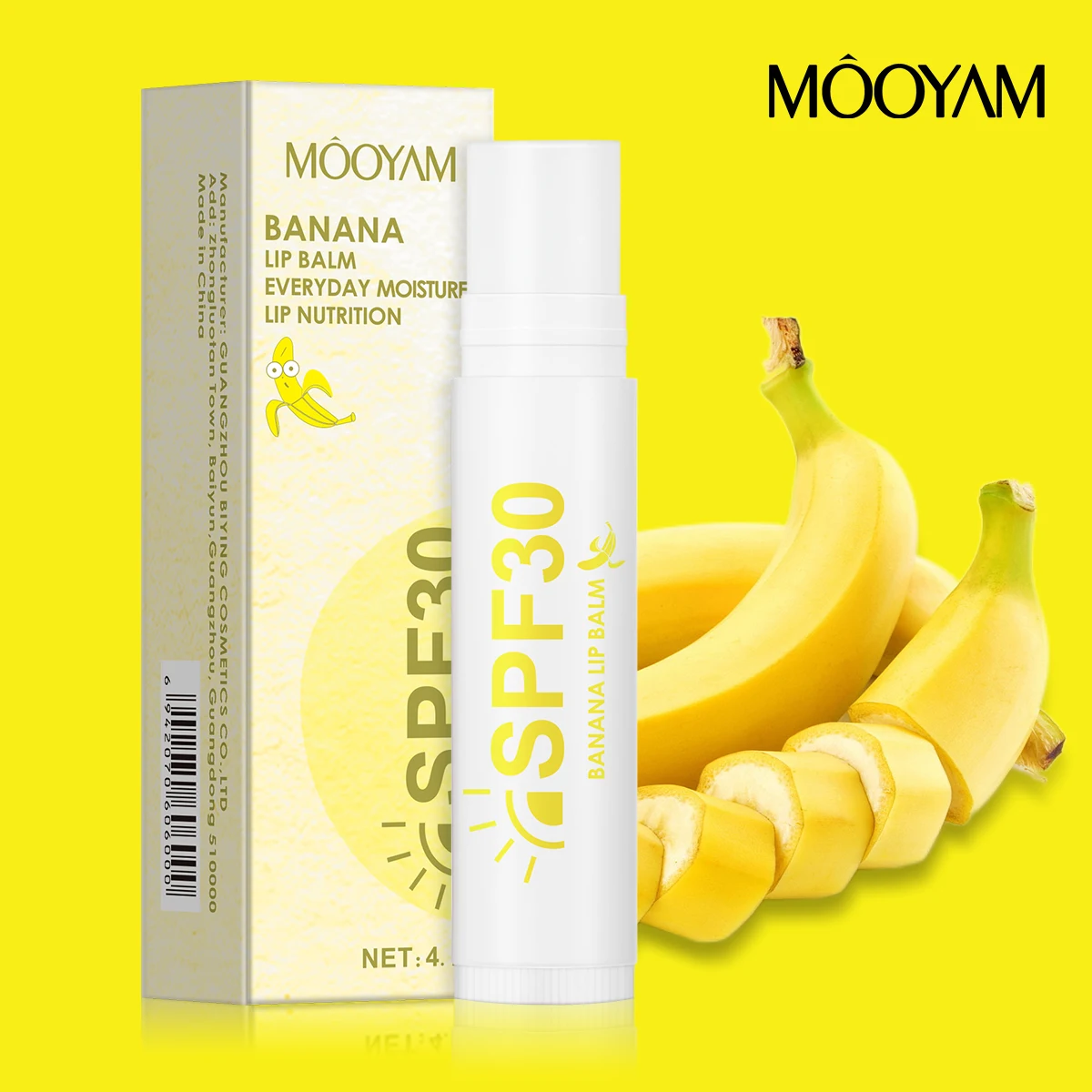 

Natural Origin Banana Lip Balm Moisturizing Repair Lip Protectant Lips Makeup Skin Care 4/8/12pcs