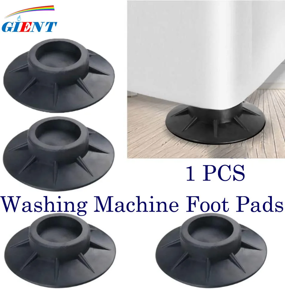 Anti Vibration Rubber Feet Pads Floor Mat Elasticity Black Protectors Furniture Washing Machine Non Slip Shock Proof Mat