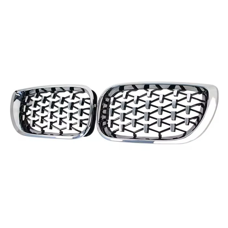 For BMW 3 Series E46 318i 320i 325i 4 Door 2002-2005 Car Front Kidney Grills Diamond Grille Racing Grill Car ABS Styling Grilles