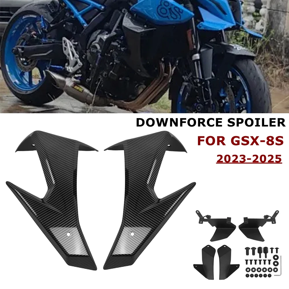 

GSX-8S Motorcycle Downforce Naked Frontal Spoilers Winglet Aerodynamic Wing Front Spoiler Kit For GSX8S 2025 GSX 8S 2024 2023