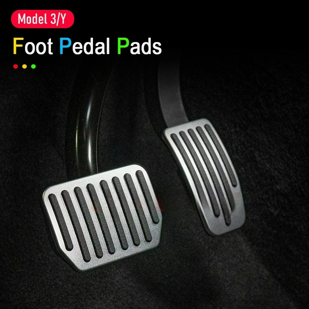 Foot Pedal Pad for Tesla Model 3 Y Juniper Non-Slip Performance Aluminum Car Accessories Model 3/Y Brake Accelerator Pedal Cover