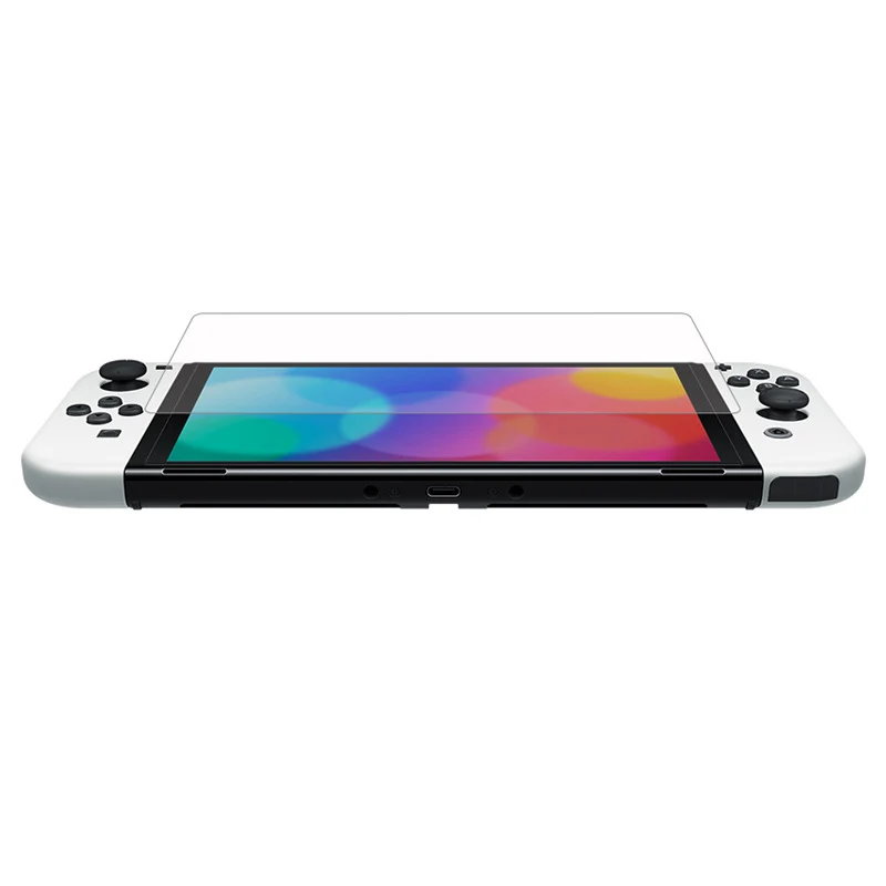 Anti-Vingerafdruk Schokbestendige Schermbeschermer Voor Nintendo Switch Oled Gehard Glas Hardheid Glas KJH-NS-062