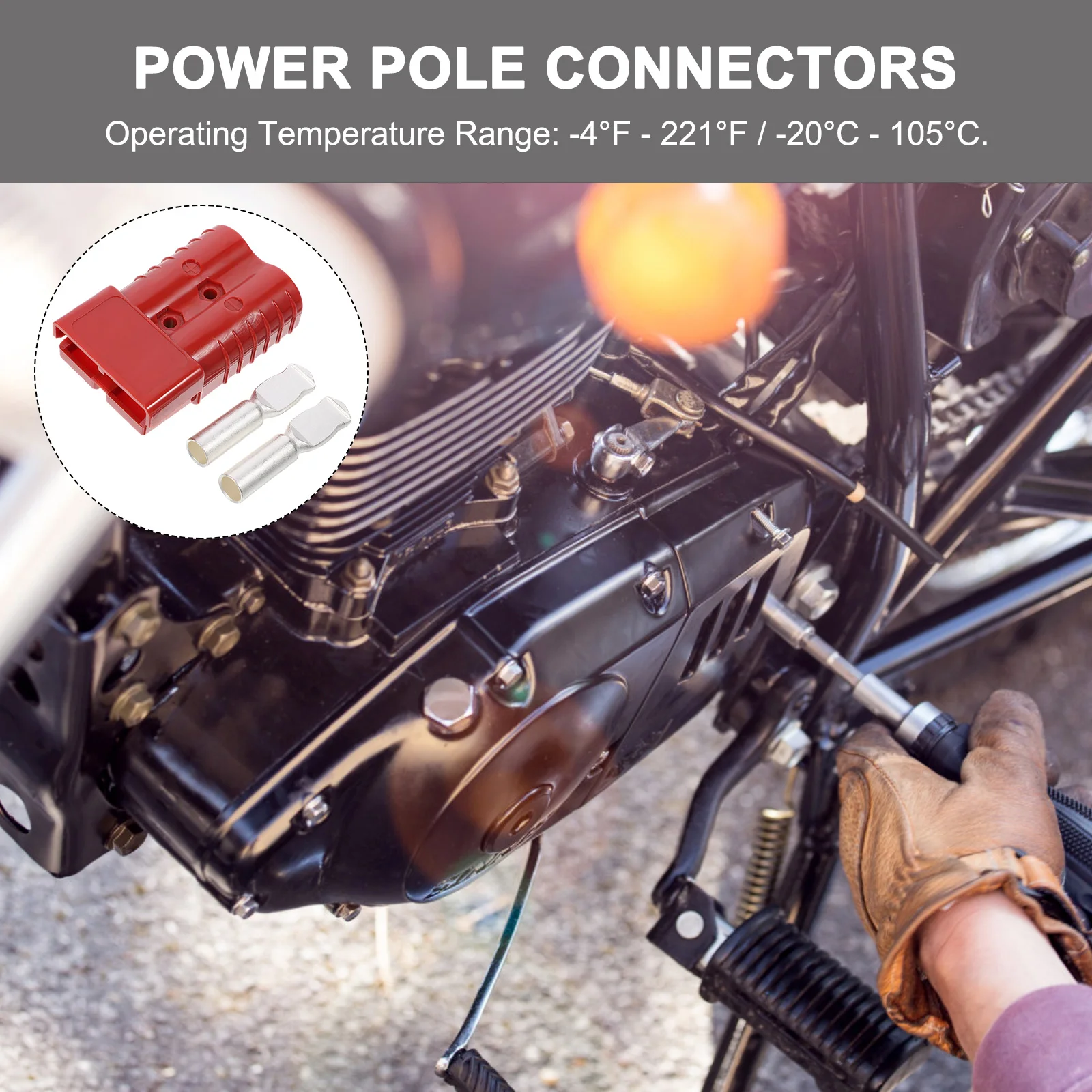 

2pcs 350A 600V Power Plug Connector Silver Coated Copper Trailer Auxiliary Solar Caravan Plug 350 Amp Power Pole