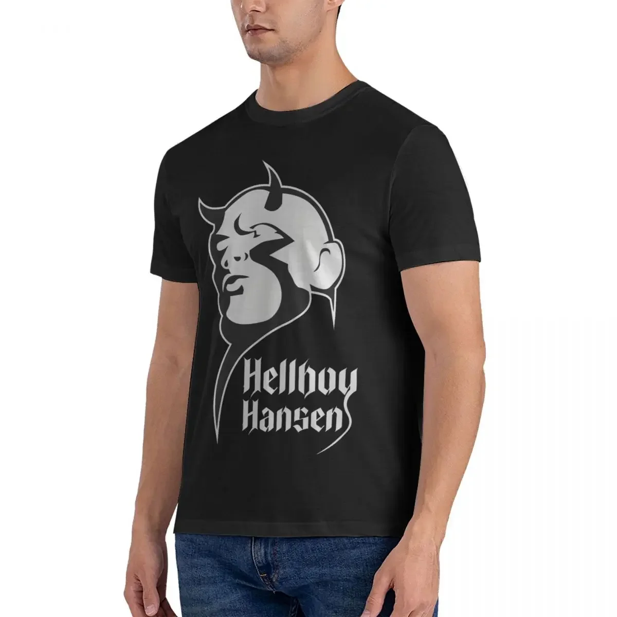 Joachim Hansen Hellboy Men's T Shirts Pride Vintage Tee Shirt Short Sleeve Crew Neck T-Shirt Pure Cotton Birthday Gift Tops