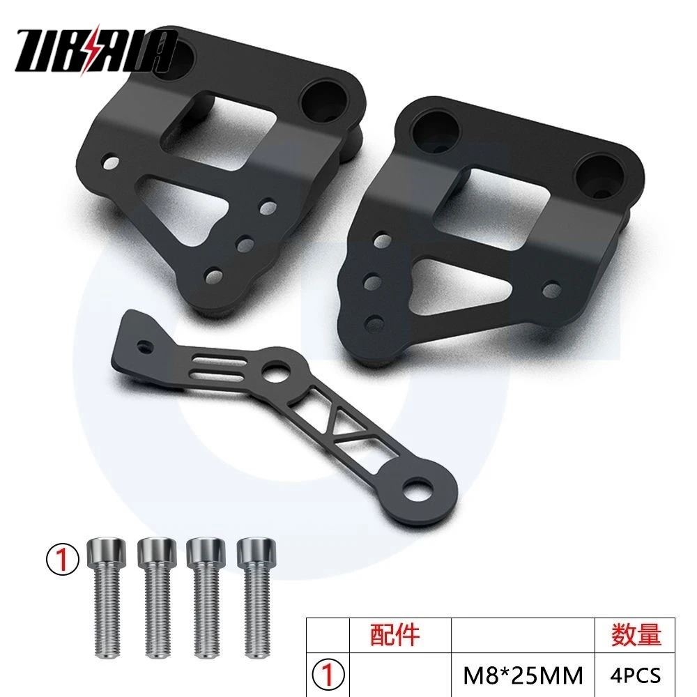 Relocação dos apoios para os pés do passageiro para yamaha mt09 MT-09 fz09 xsr 900 2014-2020-2021 mt/fz 09 xsr900 kit de ajuste do pedal do passageiro