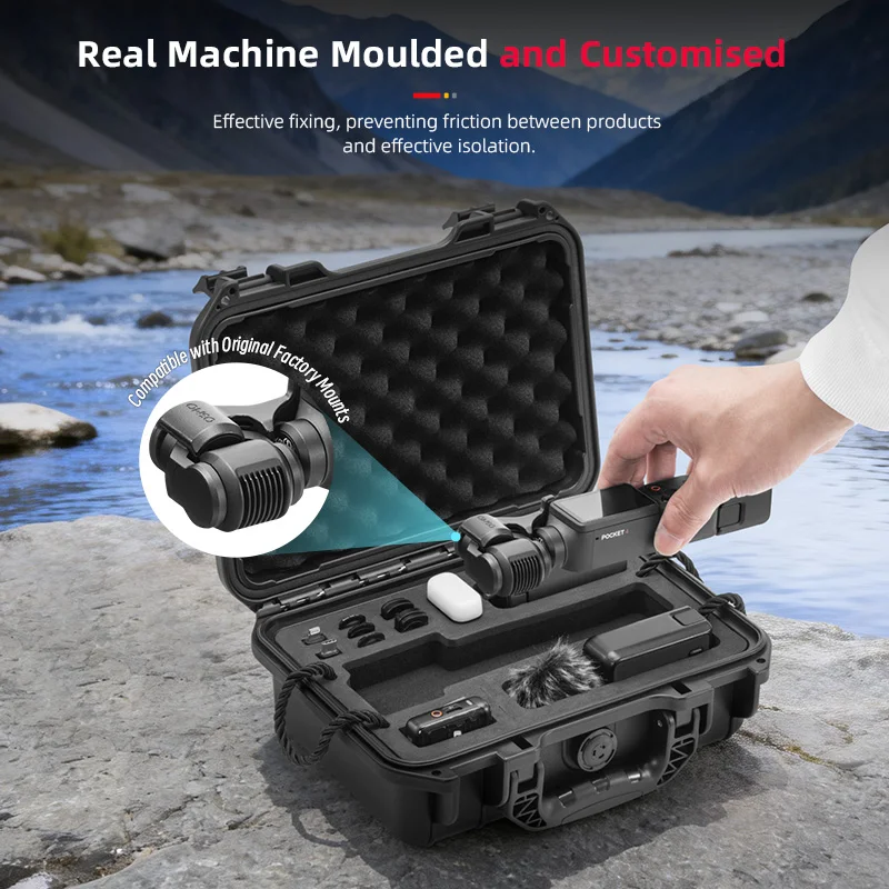 Layers Hartschalenkoffer für DJI Osmo Pocket 4 Kamera-Zubehör, Tragetasche, wasserdichte Box, tragbarer Reisekoffer für Pocket 4 – Detail 7