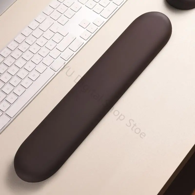 96BA Silikon-Mauspad mit Handgelenkkissen, atmungsaktiv, ergonomisch, Computer-Mauspad, Handgelenkauflage für Computer und – Detail 8