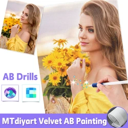 Custom Diamond Painting AB Drill Photo DIY 5D Round Square Full Diamond Mosaic Embroidery Hobby Birthday DIY Velvet Canvas Gift