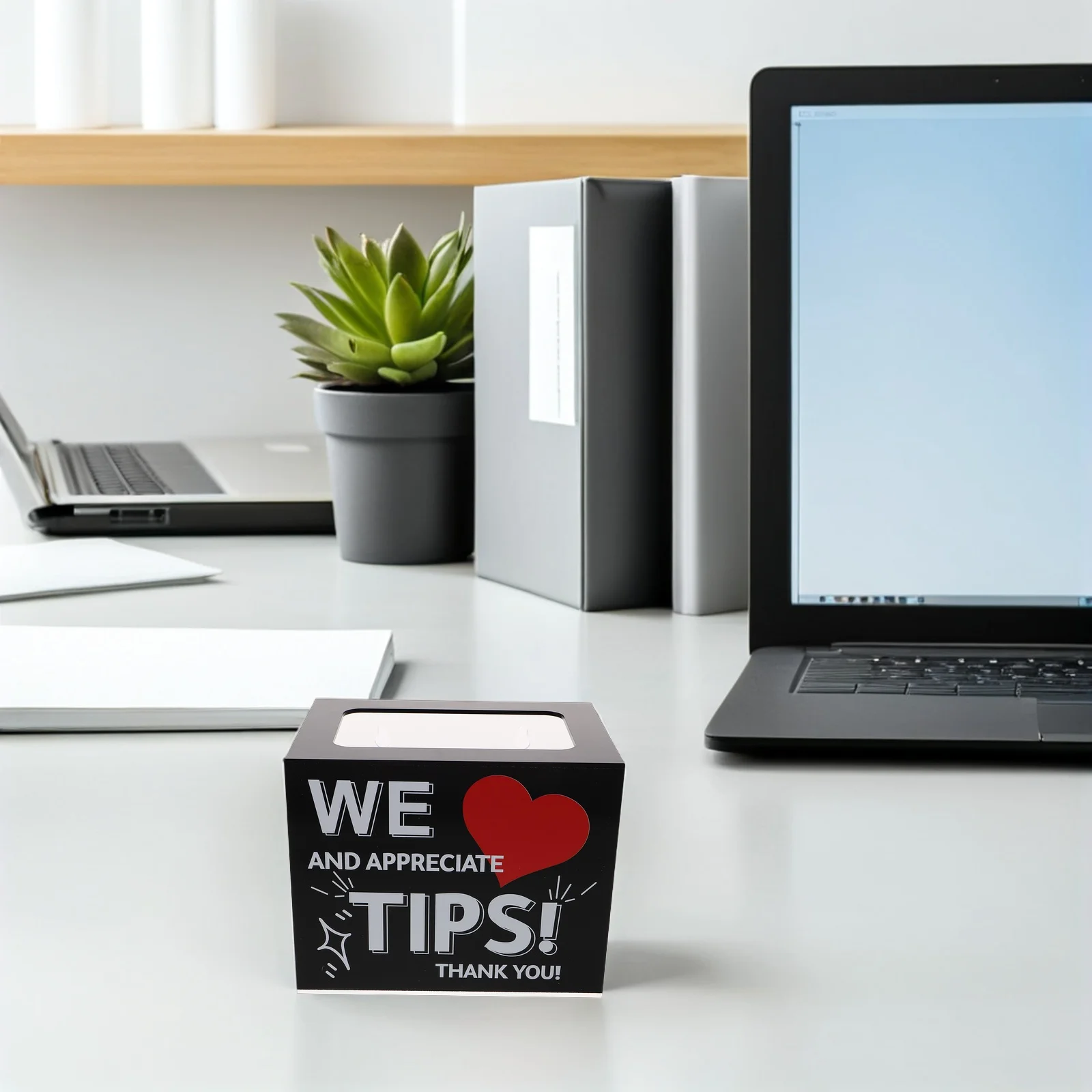 1pc Acrylic Donation Box 5.97X5.31X3.93In Clear Money Collection Container For Fundraising Voting Tips Suggestion Box Charity