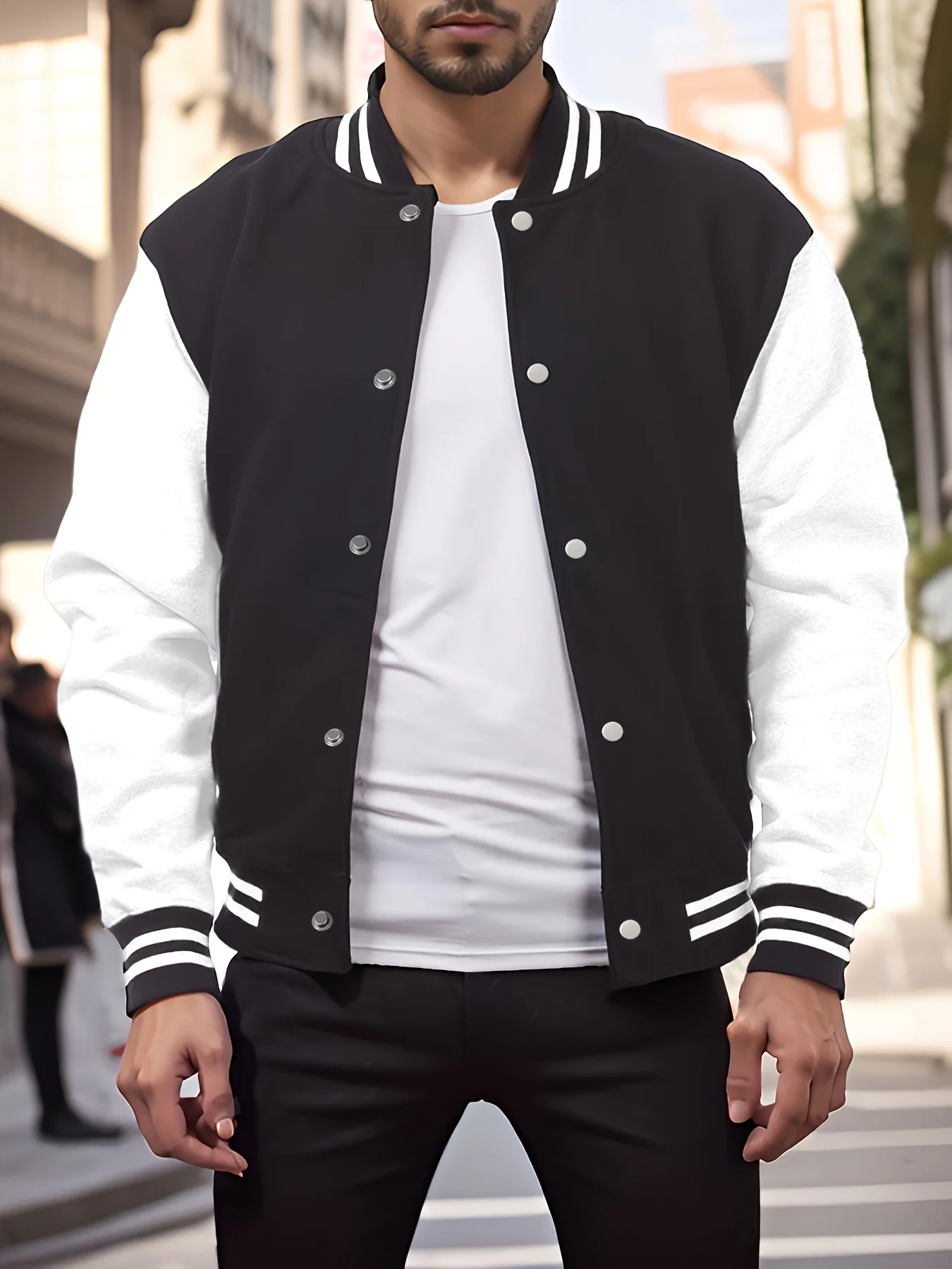 

Теплая бейсбольная куртка модная и подходящая для повседневных путешествий, удобная куртка на осень и зиму