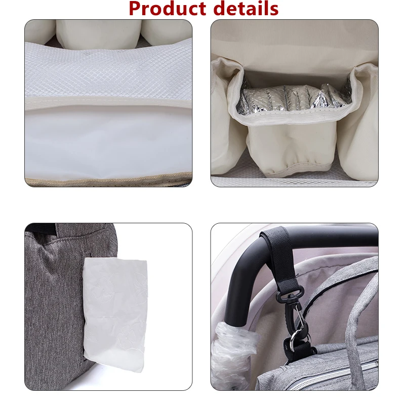 Original LEQUEEN Mommy Diaper Bags Mother Large Capacity Travel Nappy Backpacks Waterproof Large Nursing Bag for baby born