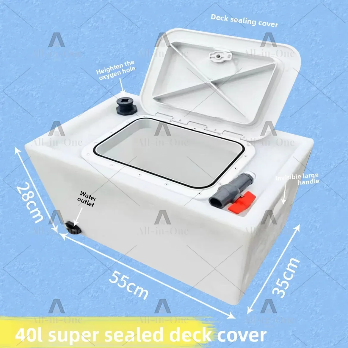New Car Fishing Box Transportation Live Fish Bucket Thickened Environmentally Friendly Plastic Storage Tank