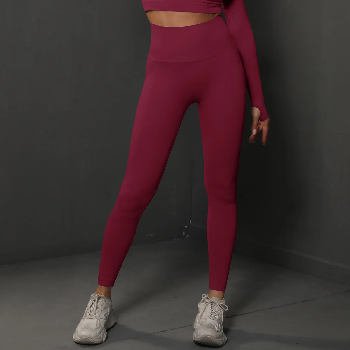 Po-Lifting-Leggings mit hoher Taille für Damen, Bauchkontrolle, Po-Lifting-Effekt, butterweiche Gym-Yoga-Hose, Push-Up-Effekt – Detail 1
